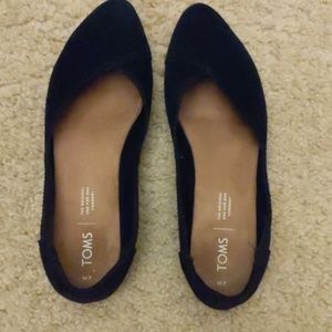 Toms black flat